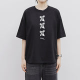 HOLY RIBBON OVER FIT SHORT-SLEEVED T-SHIRT_BLACK