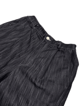 Curved Denim Half Pants