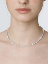 Silver925_パステルパール_ネックレス (Blue,Pink)
