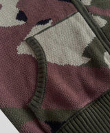 ASCLO Heavy Camo Knit Hood Zip Up