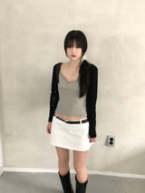 バインローライズミニスカート (4 colors)
