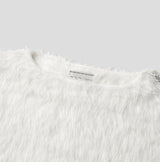 Local shoulder chain hairy knit