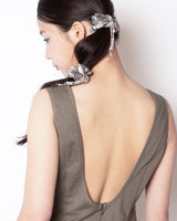 BACKLESS LONG ONE-PIECE (KHAKI)