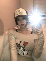 Cat Save The World ballcap (Brown)