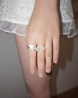 [925SILVER] ICING COOKIE STAR STUD RING
