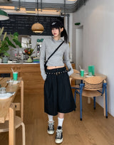 Bade スリムクロップパーカー
