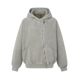 Aerin Washed Seam Zip Hoodi
