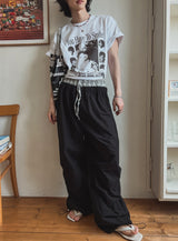 ハッピーピクチャープリンティング半袖Tシャツ