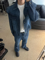 ASCLO Sウォッシュ ブーツカット デニムパンツ (2color)