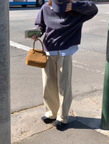 ワイドピンタックパンツ