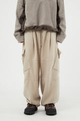 Tilt cargo fleece banding pants