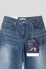 ASCLO Coolever Crease Semi Wide Denim Pants (3color)
