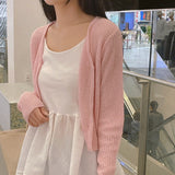 Milk Cropped Cardigan