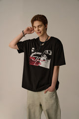 レトロカーロゴTシャツ