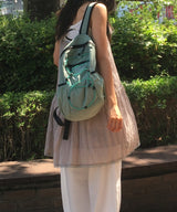 Modula Nylon Drawstring Backpack Large Hiking Bag 6 Colors