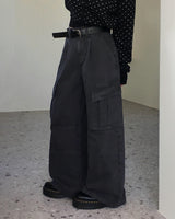 [ORIGINAL] Kinder Pigment Cargo Wide Pants