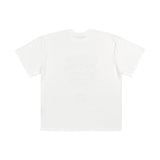 [UNISEX] C.O.M.E モータースポーツオーバーサイズプリントコットンジャージTシャツ（ホワイト）