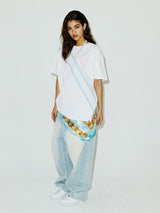 サッシュTシャツ ホワイト