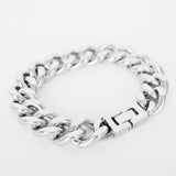 Thick chain bracelet stainless steel_CLEF OG NO.2 BRC