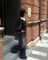 [ORIGINAL] Mellow U-Neck Long Sleeve Knit