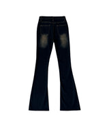 Y2K Vintage Washed Brownie Bootcut High Waist Long Pants