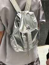 GLOSSY MINI SILVER BACKPACK (2color) 
