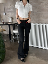 Chic stud half zip up(4color)