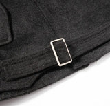 Washed Sweat Belted High-Neck Jacket