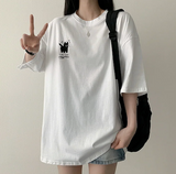 Surprised cat loose fit short sleeve