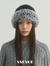 Eskimo Fakefur Beanie - Black