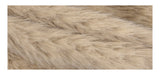 Eyes Hooded Layered Fur Zip-Up Jacket