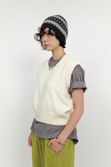 Multiple Crewneck Vest (3color)