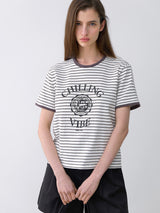 (T-7043)ストライプバイブTシャツ