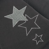  Stars Zip Up Hoodie - Charcoal