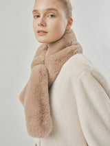 MOLLI RING fur muffler [beige]