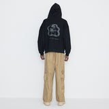 Washing Cotton Cargo Banding Pants Vintage Beige