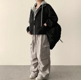 Lead Knee Pin Tuck Hem String Wide Pants