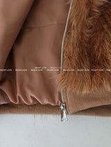 [MADE] Raccoon Kara Zip-Up Fur Jacket