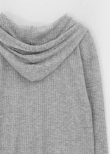 [MADE] Daema Summer Sheer Ribbed Hooded Cardigan