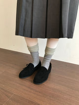 リブレイヤードニーハイソックス (5 Colors)