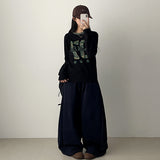 Camo 07 lettering number long sleeve tee