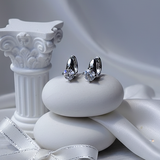 [Hearts2Hearts Ian Piercing] ダイアモンドリングハギーズピアス - Silver Color
