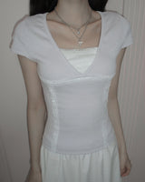 [MADE] Okiel Lace Short Sleeve Tee