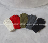 wool knit finger gloves