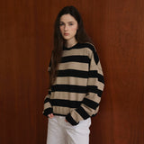Big Striped T-Shirt_Beige