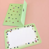 flowery mini card and envelop set