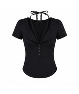 Orina Lace Layered T-shirt