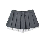 ロヴィア レース プリーツスカート