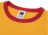 (WOMAN) エッセンシャルリンガーTシャツ【イエロー】