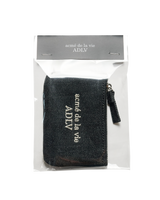 26SS FABRIC LOGO EMBROIDERY WALLET